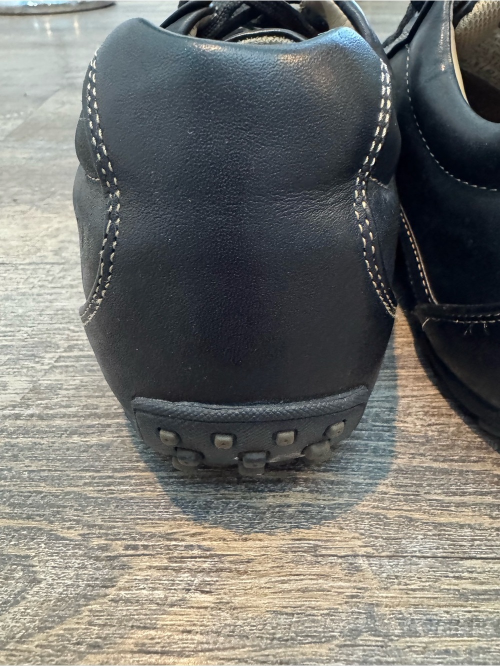 Skechers Men's Black Leather Lace-Up Dress Sneakers Mens SZ 10 - Picture 12 of 16